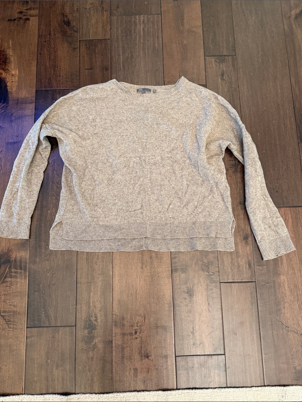 Vince Women's Crewneck Sweater in Light Taupe Heather